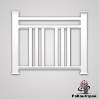 Декоративные заборы Holzdorf, вариант сборки №2, цвет белый в Волгограде